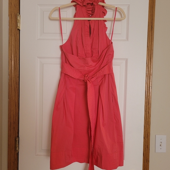 BCBGMaxAzria Ruffle Halter dress - Picture 3 of 5